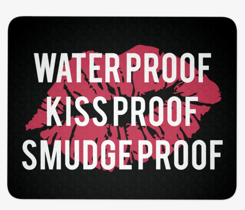Waterproof Kissproof Smudgeproof Lipstick Kiss Print - Sleeve, transparent png