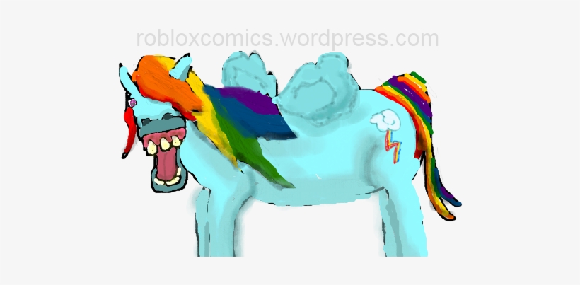 Rainbow Dash - " - Rainbow Dash Ugly Pony, transparent png