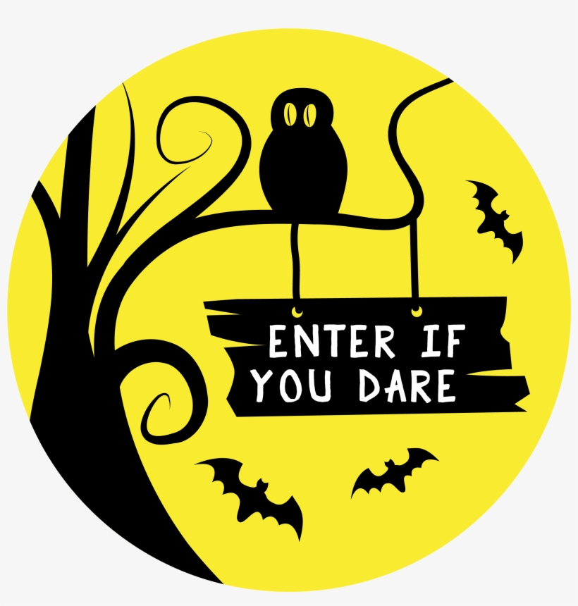 Enter If You Dare Png, transparent png