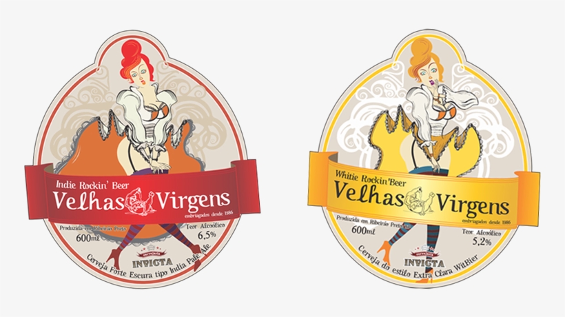 Velhas Virgens Indie Rockin' Beer, transparent png