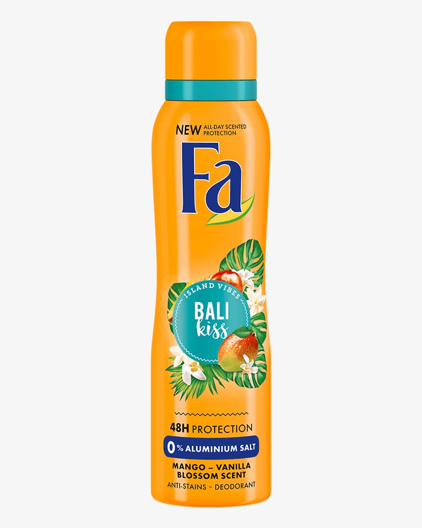 Fa Com Deodorant Island Vibes Bali Kiss - Fa Deodorant Balli Kiss S Vůní Květů Manga A Vanilky, transparent png