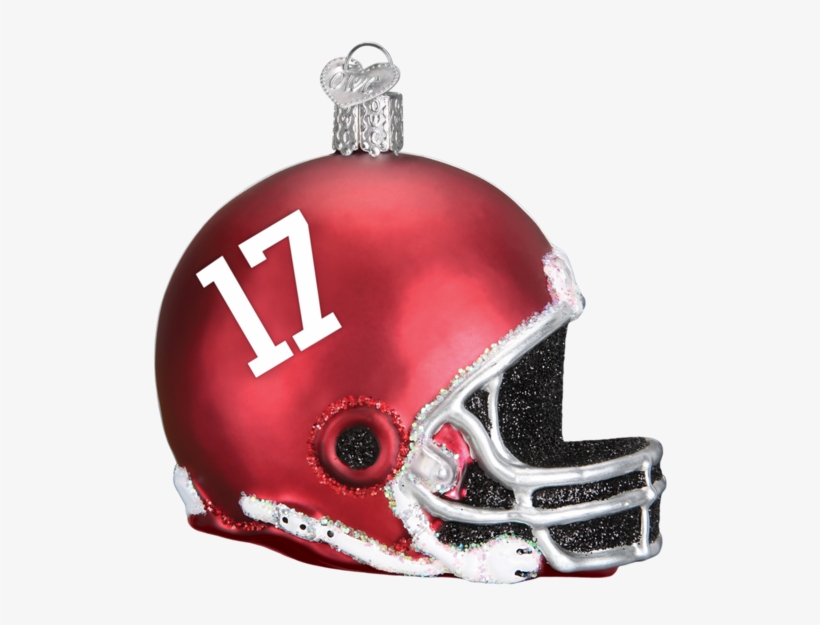 Alabama Crimson Tide 17 Helmet Glass Christmas Ornament - Old World Christmas Classic Car Glass Ornament 46023, transparent png