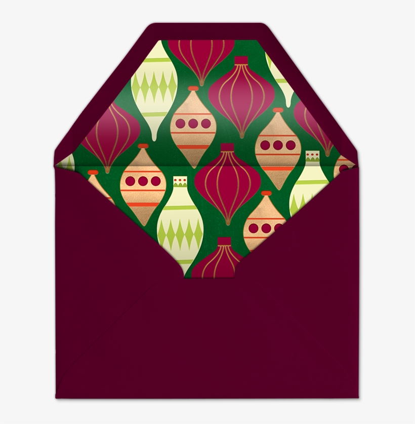 Holiday Ornaments Invitation, transparent png