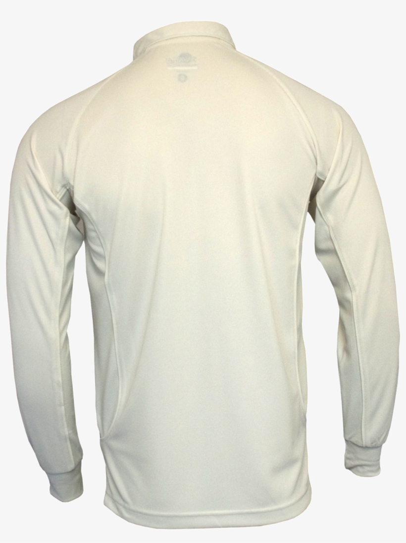 Long Sleeve Stock Cricket Shirt Back - Long-sleeved T-shirt, transparent png