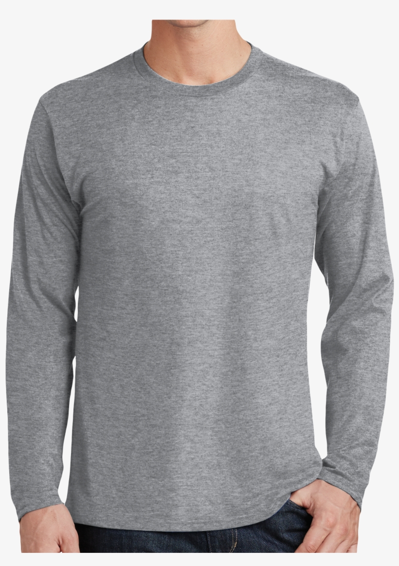 Heather Long Sleeve Shirt Png, transparent png