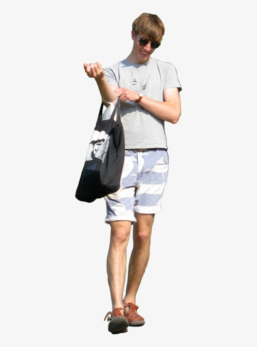 J Is Walking To The Car After An Afternoon Swim At - People Walking Summer Png, transparent png
