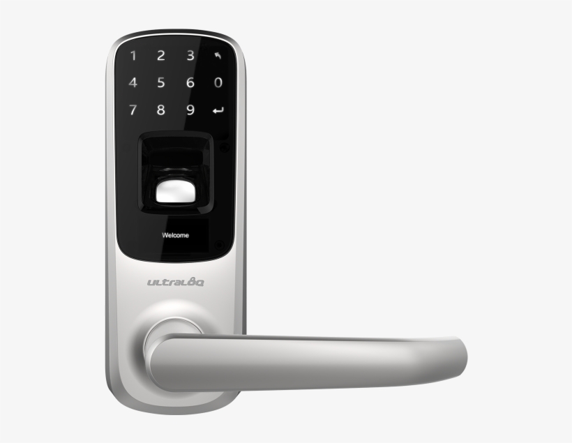 Ultraloq Ul3 Fingerprint And Touchscreen Lever Door - Ultraloq Ul3 Fingerprint And Touchscreen Keyless Smart, transparent png