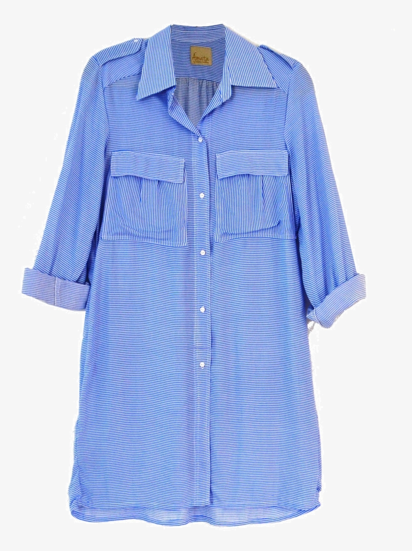 Camisa-vestido Trendy Camisa / Blusón Larga En Chalis - Blouse, transparent png