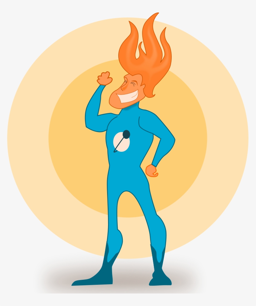 Flame Clipart Png File Tag List, Flame Clip Arts Svg - Flame Super Hero, transparent png