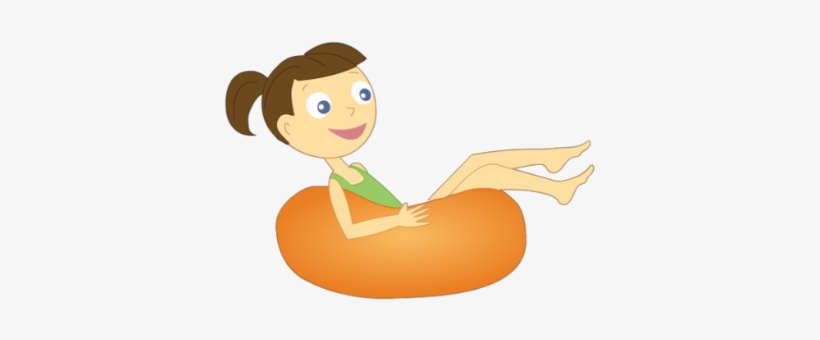 Girl Swimming - Cartoon, transparent png