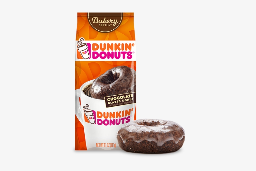 Dunkin' Donuts Chocolate Glazed Donut Ground Coffee - Dulce De Leche Dunkin Donuts, transparent png