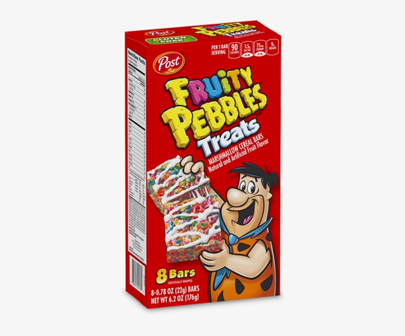 Post Fruity Pebbles Treats 8 Bars 176gms, transparent png