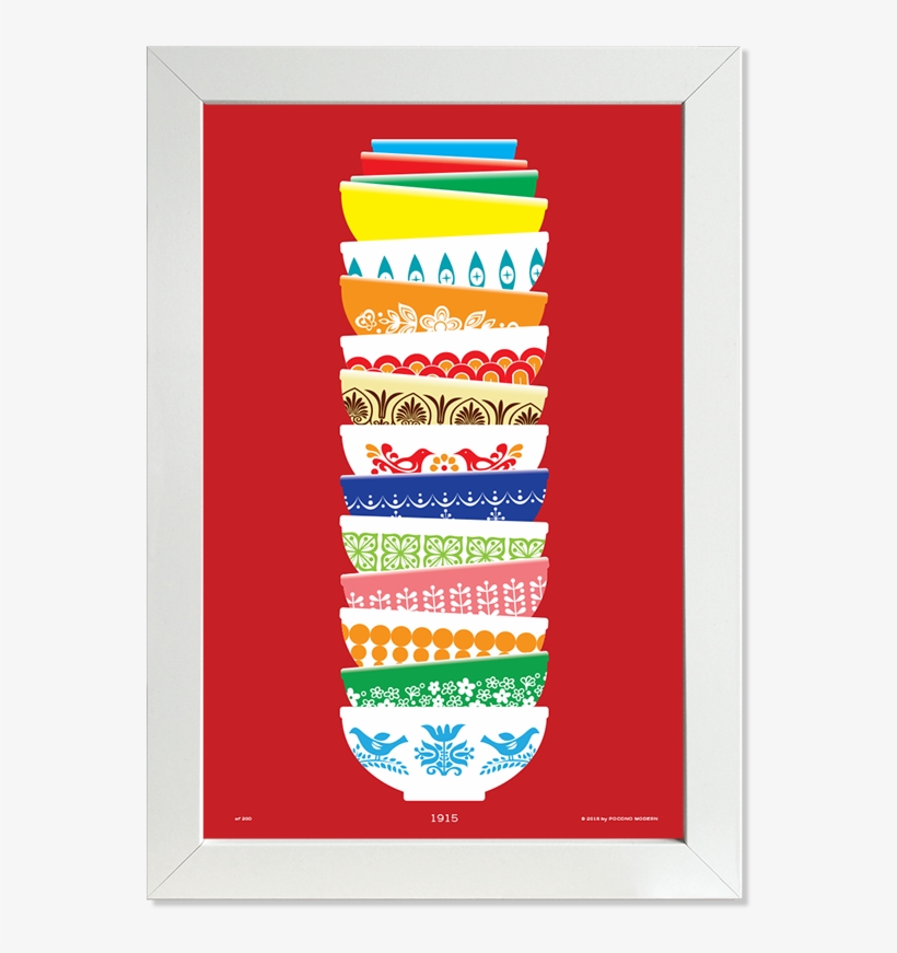 100th Anniversary Vintage Pyrex Print, transparent png