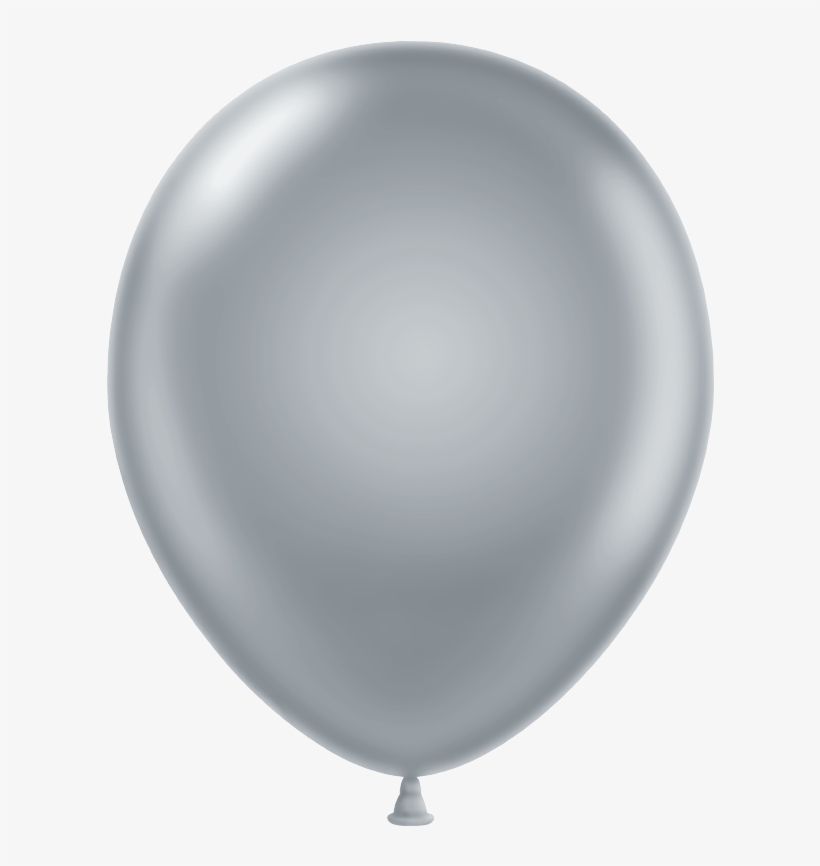 Silver Colour Balloon, transparent png