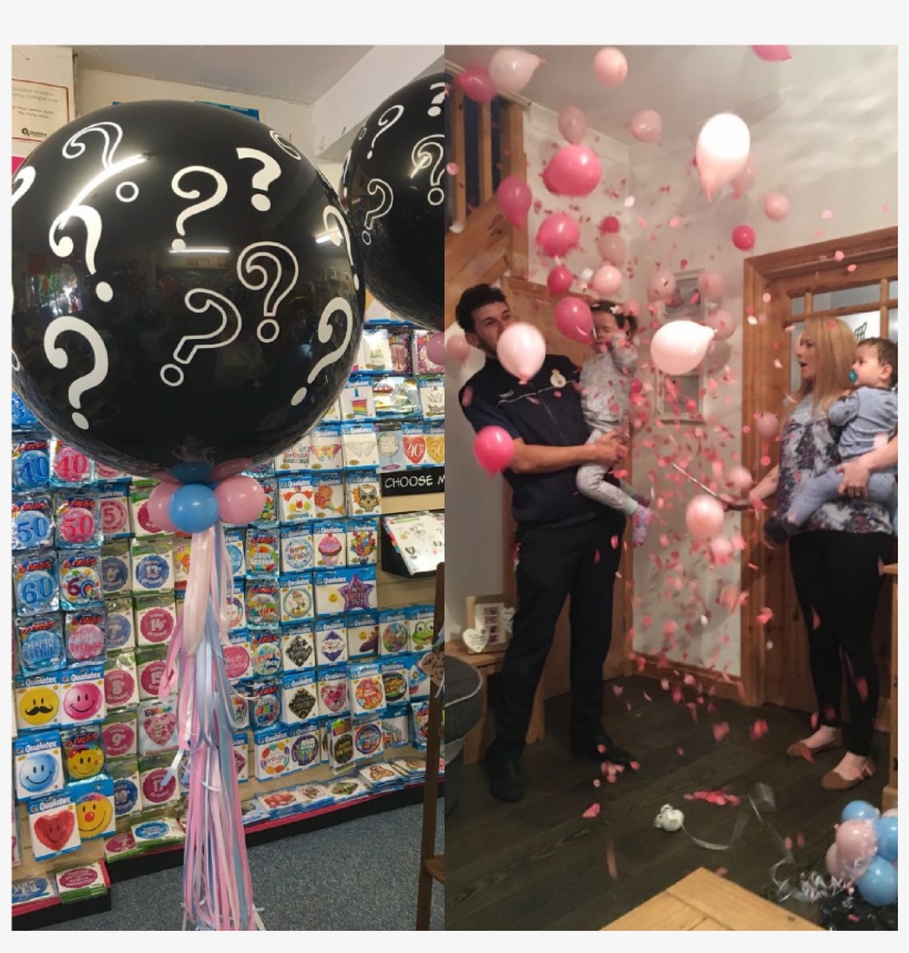 Gender Reveal Giant Popping Balloons Black Balloons - Gender Reveal Balloon Pop, transparent png