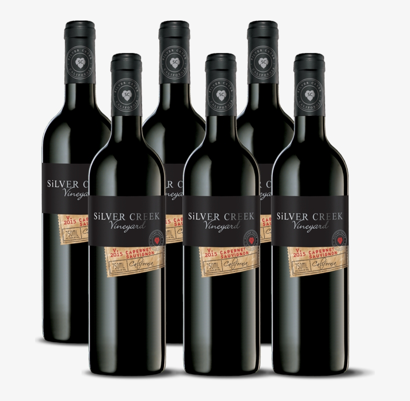 Cabernet - 6 Pack - Silver Creek Cabernet Sauvignon Wine, 750 Ml, transparent png