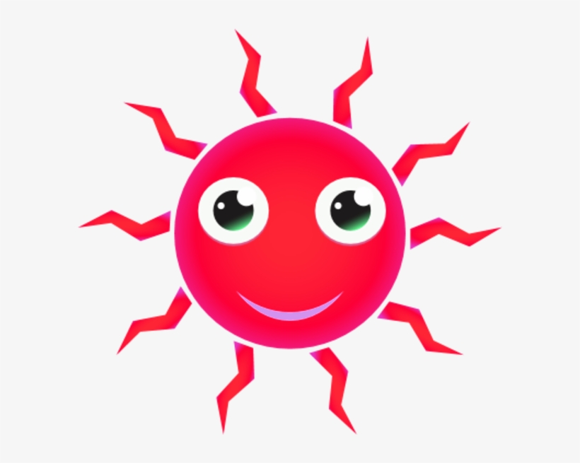 Red Sun Cliparts - Clipart Red Sun, transparent png
