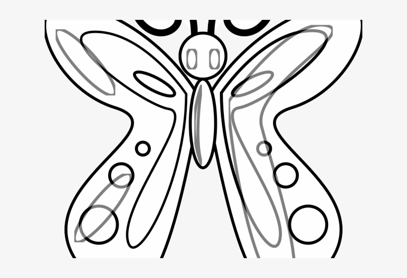 Butterfly Design Clipart Butterfly Outline - Colouring Page For Dementia, transparent png