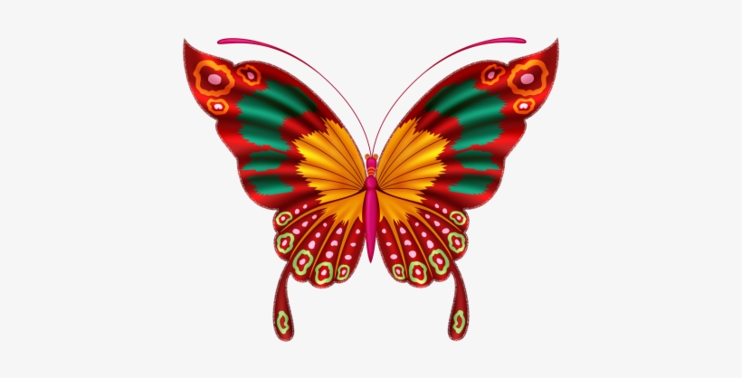 Butterfly Images - Png Red Butterfly Wings, transparent png
