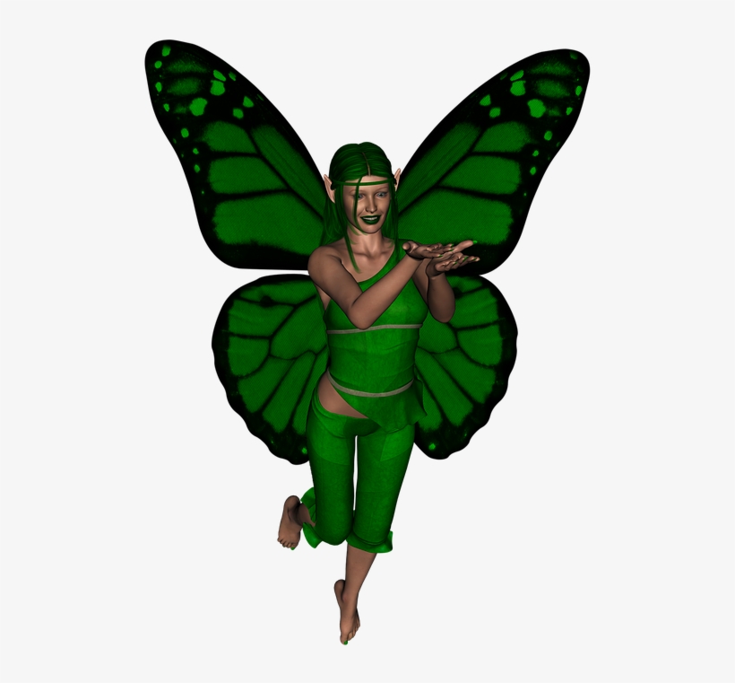 Fairy, Fantasy, Green, Fairytale, Magic, Imagination - Fantasias De Borboleta, transparent png