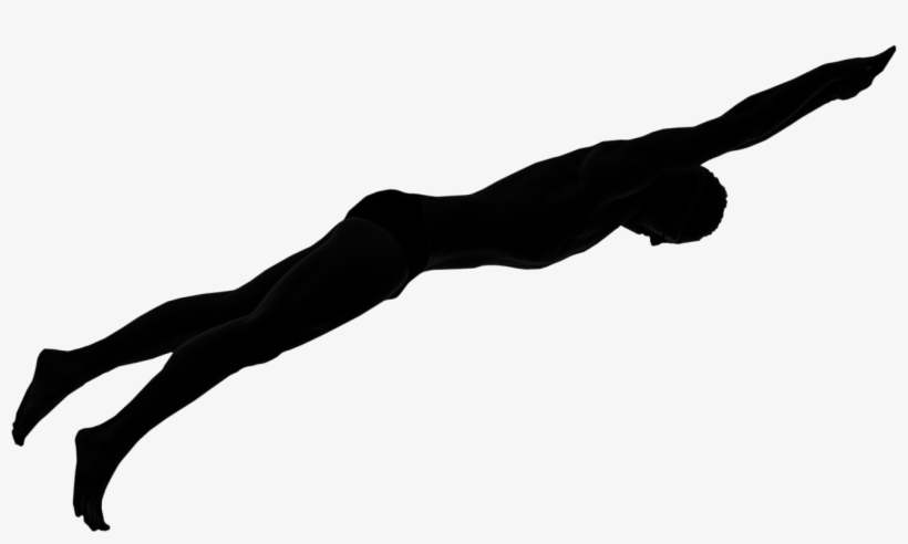 V3 Complex Swimming Silhouette Png - Girl, transparent png
