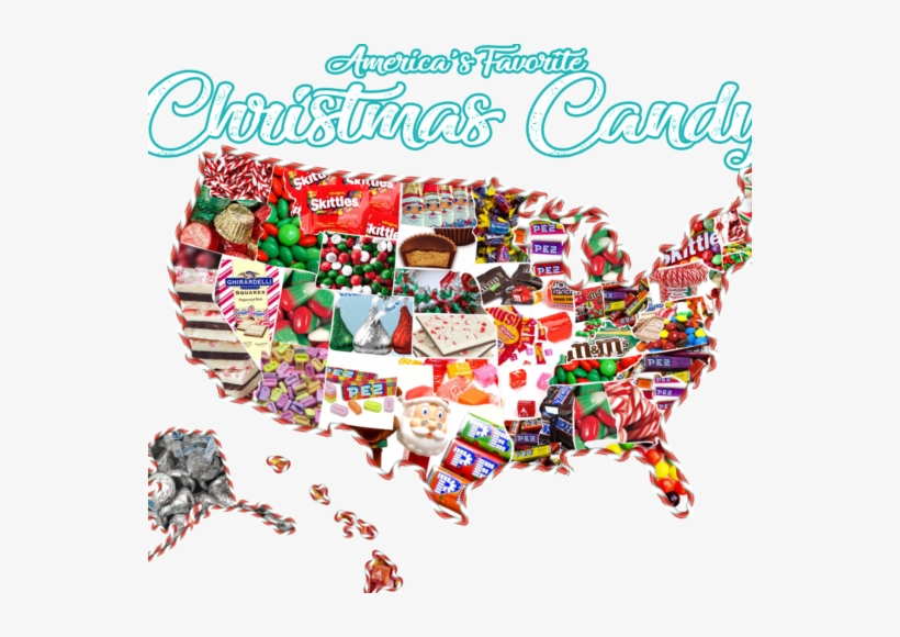Which Christmas Candy Does Louisiana Love The Most - American States As Candy, transparent png