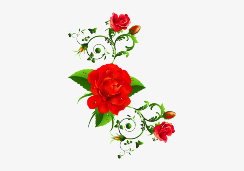 Ramo Flores Vermelhas Desenho Png - Flores Vermelha Em Png, transparent png