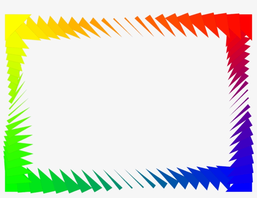 Border Rainbow Free Stock Photo Ilration Of A Colorful - Page Border Colorful, transparent png