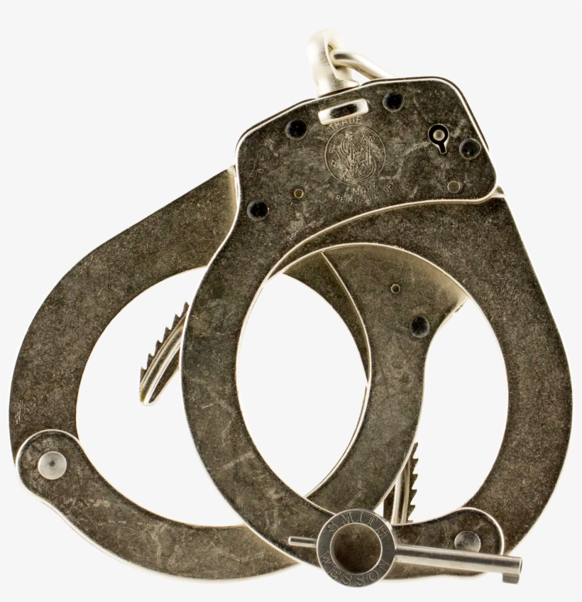 Smith & Wesson 350132 Handcuffs Universal Nickel - Long Belt Old Smith And Wesson Cuff, transparent png