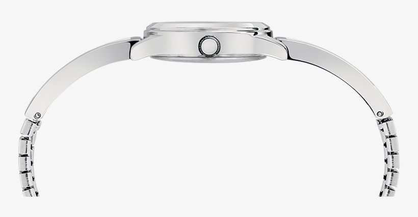 Fashion Stretch Bangle 25mm Expansion Band Watch Silver-tone - Watch, transparent png