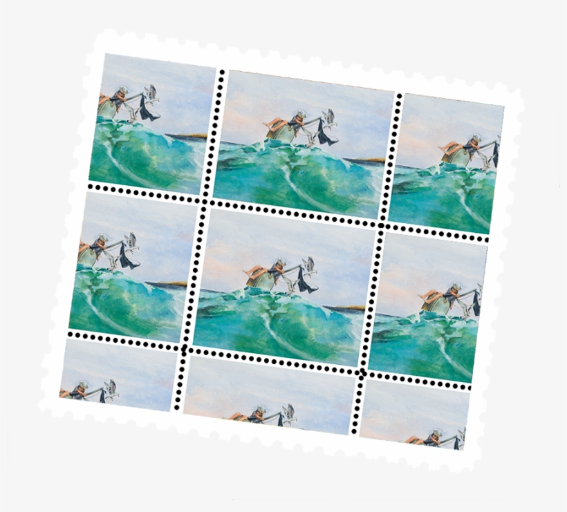 Anchors Away Vintage Stamps, transparent png