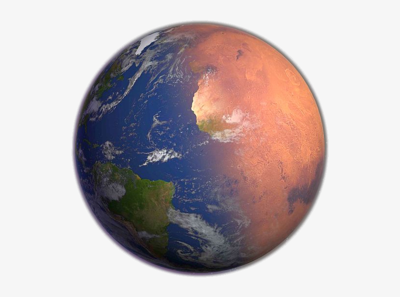 Mars Earth Small - Earth, transparent png