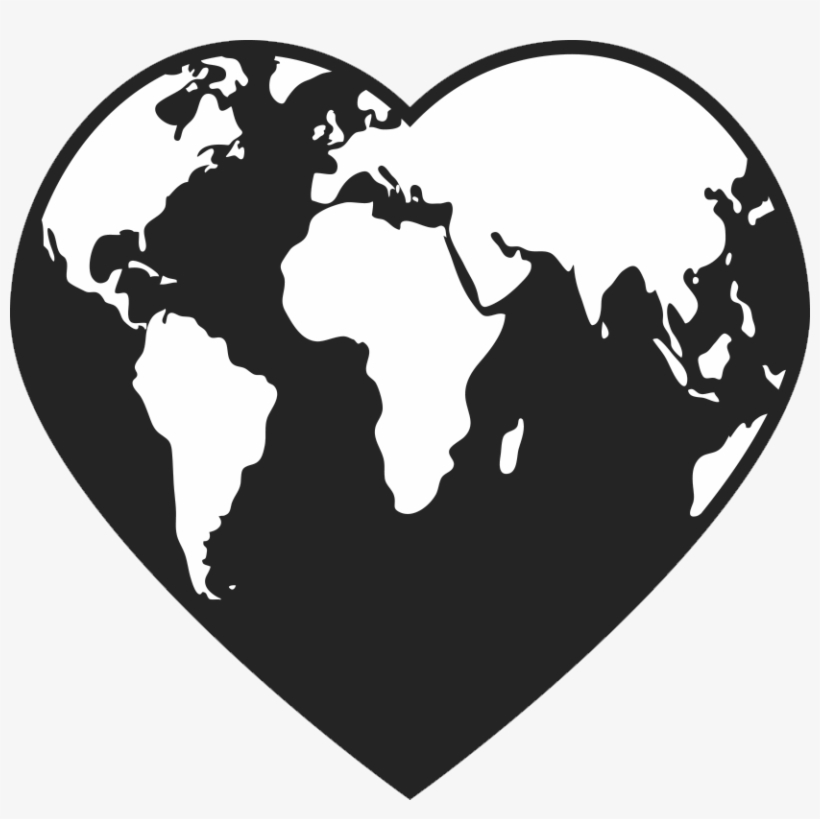 Love Wood Clipart Earth - New Zealand Location On The Globe, transparent png