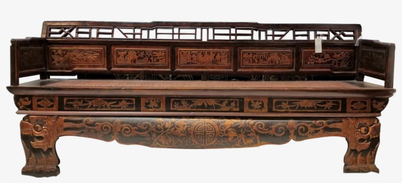 Chinese Dragon Antique Bench - Chinese Dragon, transparent png