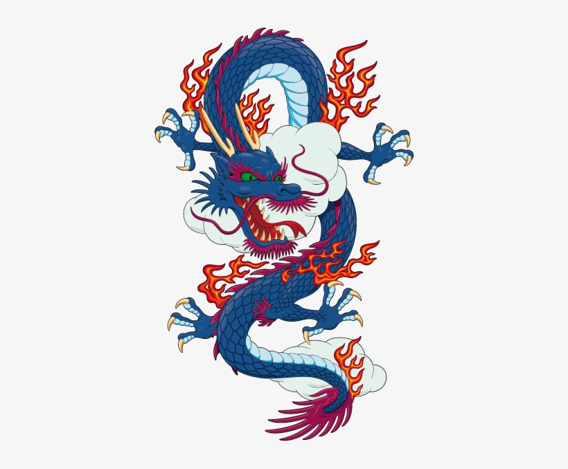 Chinese Dragon Wall Sticker - Korean Dragon Png, transparent png
