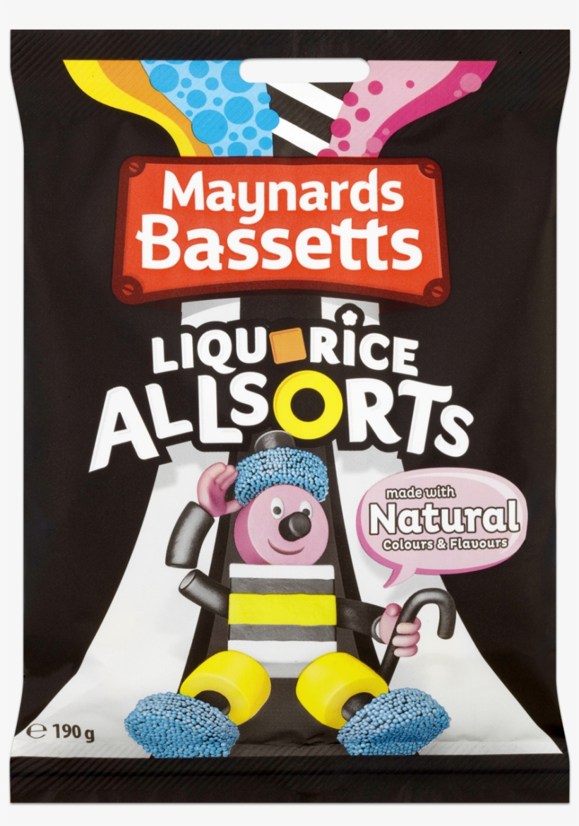 Liquorice Allsorts 190g - Maynards Bassetts Liquorice Allsorts, transparent png