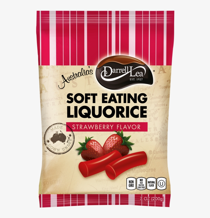 Darrel Lea Strawberry Licorice - Darrell Lea Sugar Free Licorice, transparent png