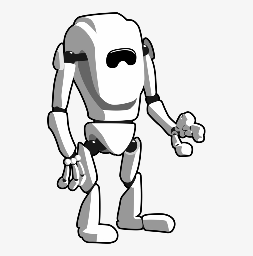 All Photo Png Clipart - Robots In Black And White, transparent png