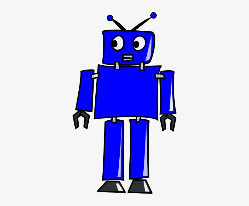 Blue Robot Clipart, transparent png