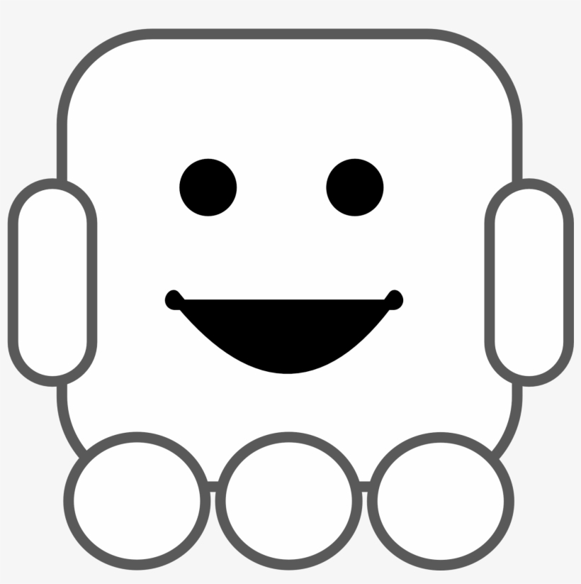 Robot Cliparts Black - Robot Clipart Black And White, transparent png