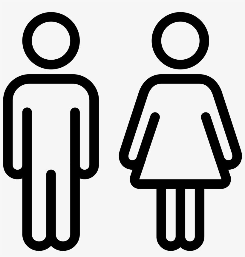 Male Female Icon Png - Icon Toilet Png, transparent png