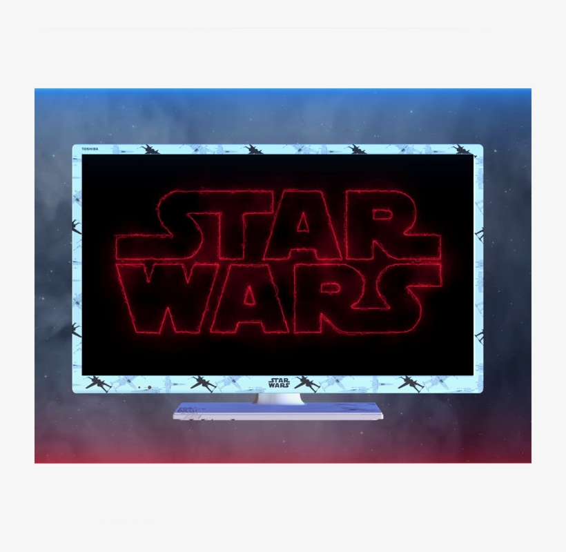 24" Toshiba Hd Ready Star Wars Tv Right Thumbnail - Television, transparent png
