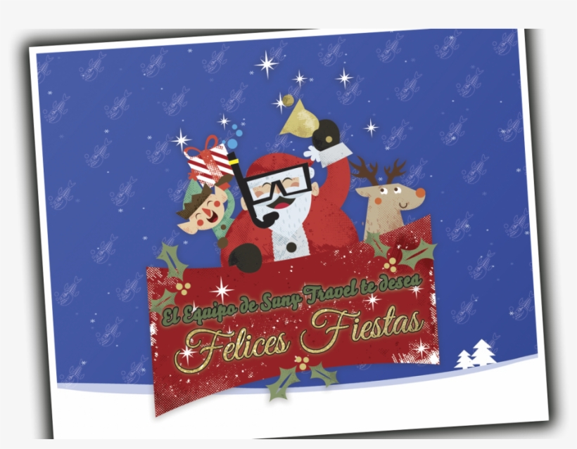 El Equipo Suny Travel Te Desea Felices Fiestas Y Un - Felicitación Navideña De Buceo, transparent png