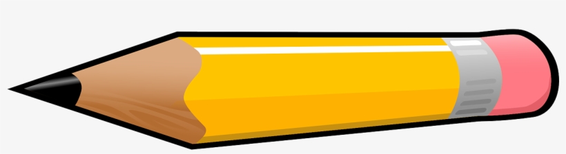 Pencil Clip Art At Clker Vector - Horizontal Pencil Clip Art, transparent png