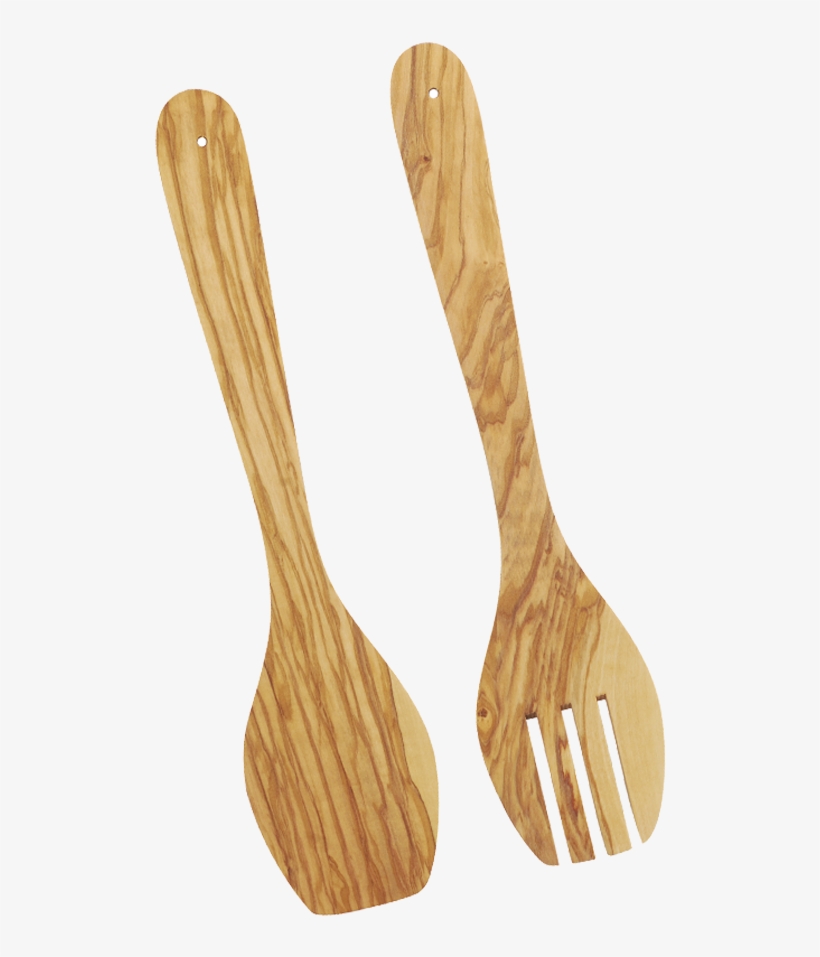 580630 / Cubiertos Ensalada 30 Cm - Metaltex Olive Wood Salad Servers 420 Gr, transparent png