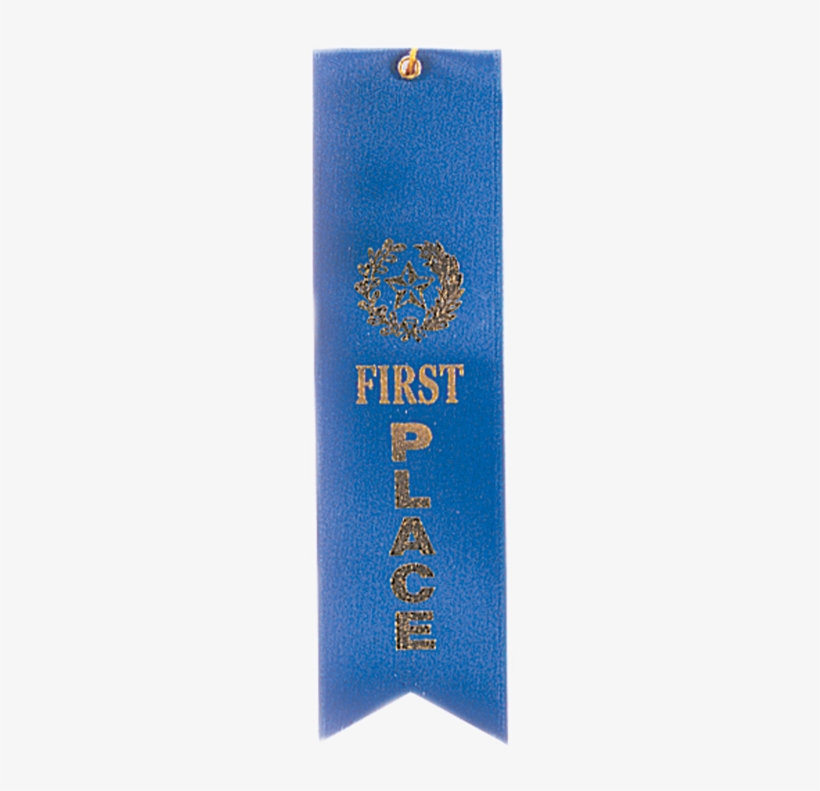 1st Place Blue Carded Ribbon - Custom 1st Place Blue Ribbon, 8.5" L, Promotional Products, transparent png