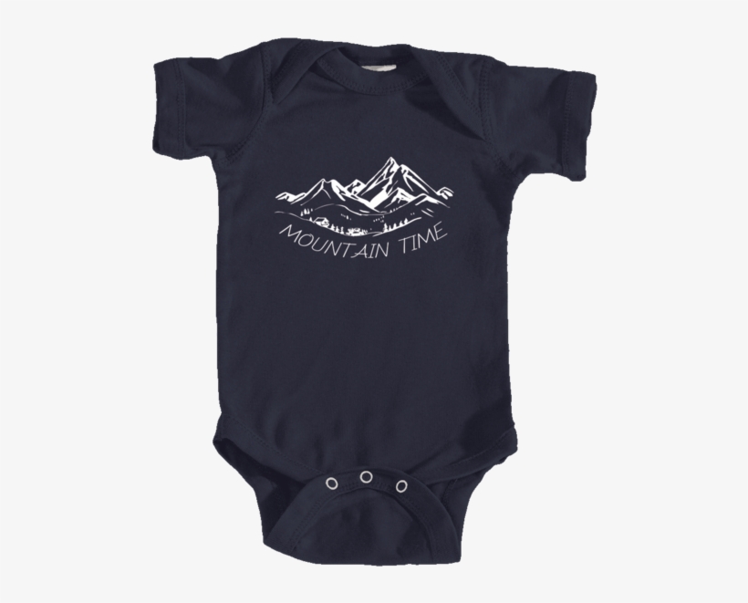 Mountain Time Vintage Mountain Drawing - Infant Bodysuit, transparent png
