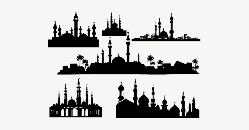 Mosque In Black Png, transparent png