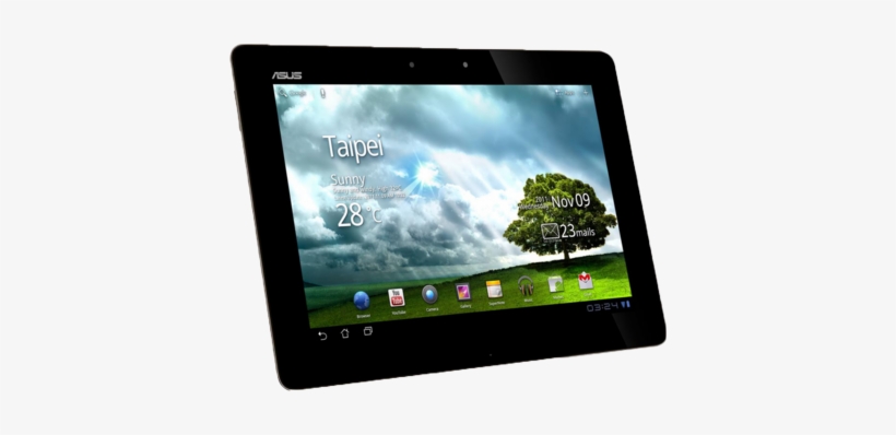 White Android Tablet Png Download - Asus Eee Pad Transformer Prime, transparent png