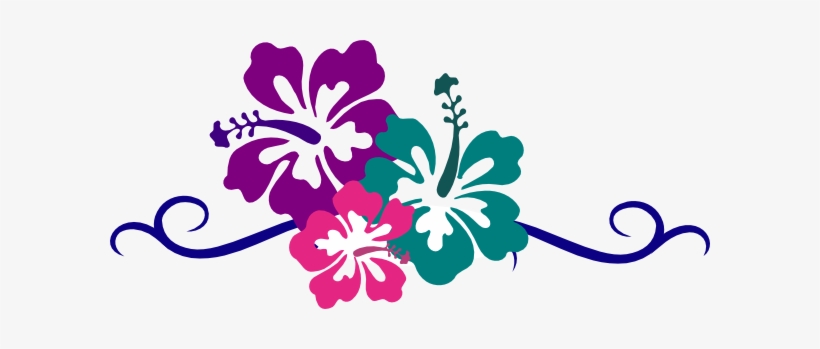 This Free Clipart Png Design Of Hibiscus Clipart Has - Hawaiian Flower Border Clipart, transparent png